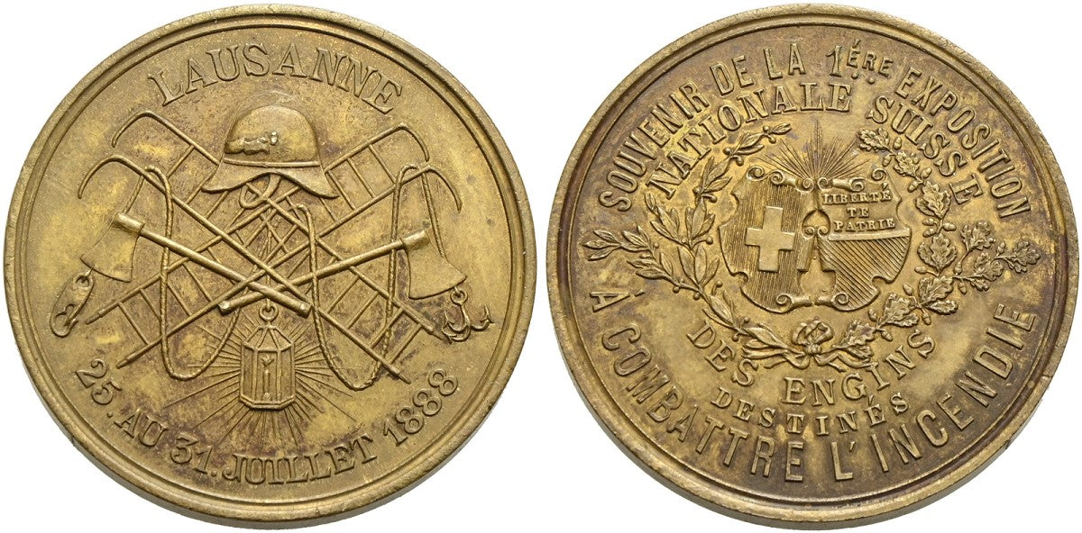 Schweiz - AE-Medaille 1888, Lausanne