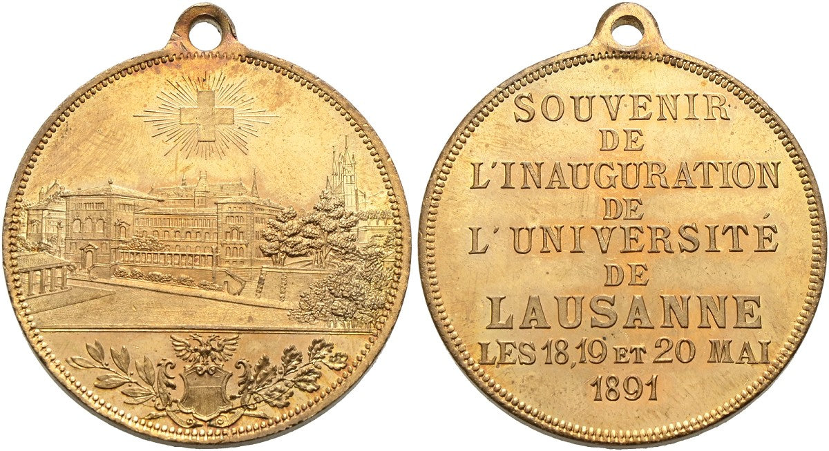 Schweiz - AE-Medaille 1891, Lausanne