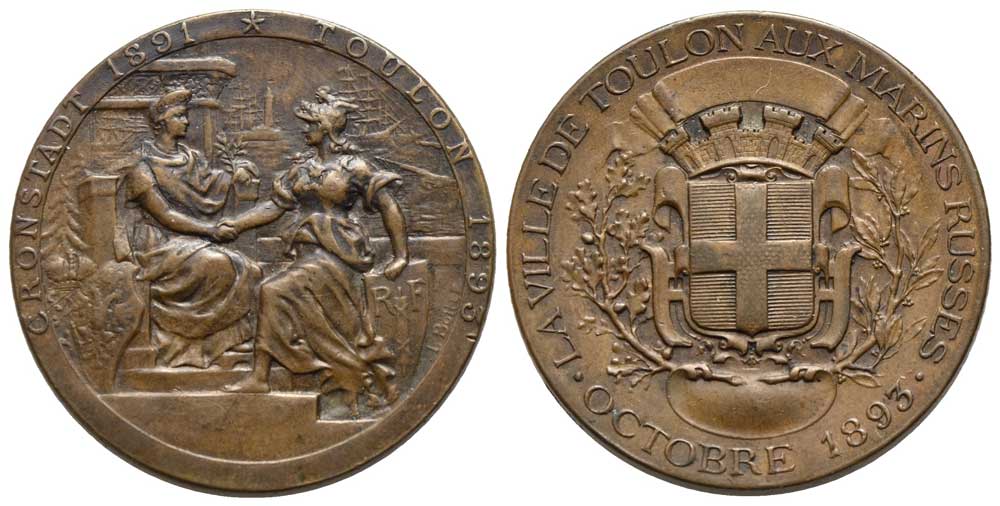 Frankreich - AE-Medaille 1893, Toulon