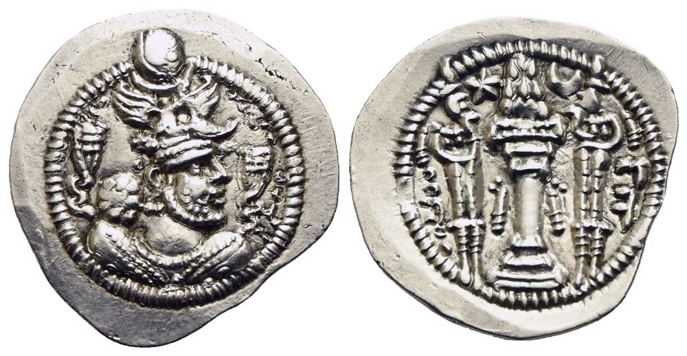 Sasaniden - Drachme Jahr 7 (465) DA