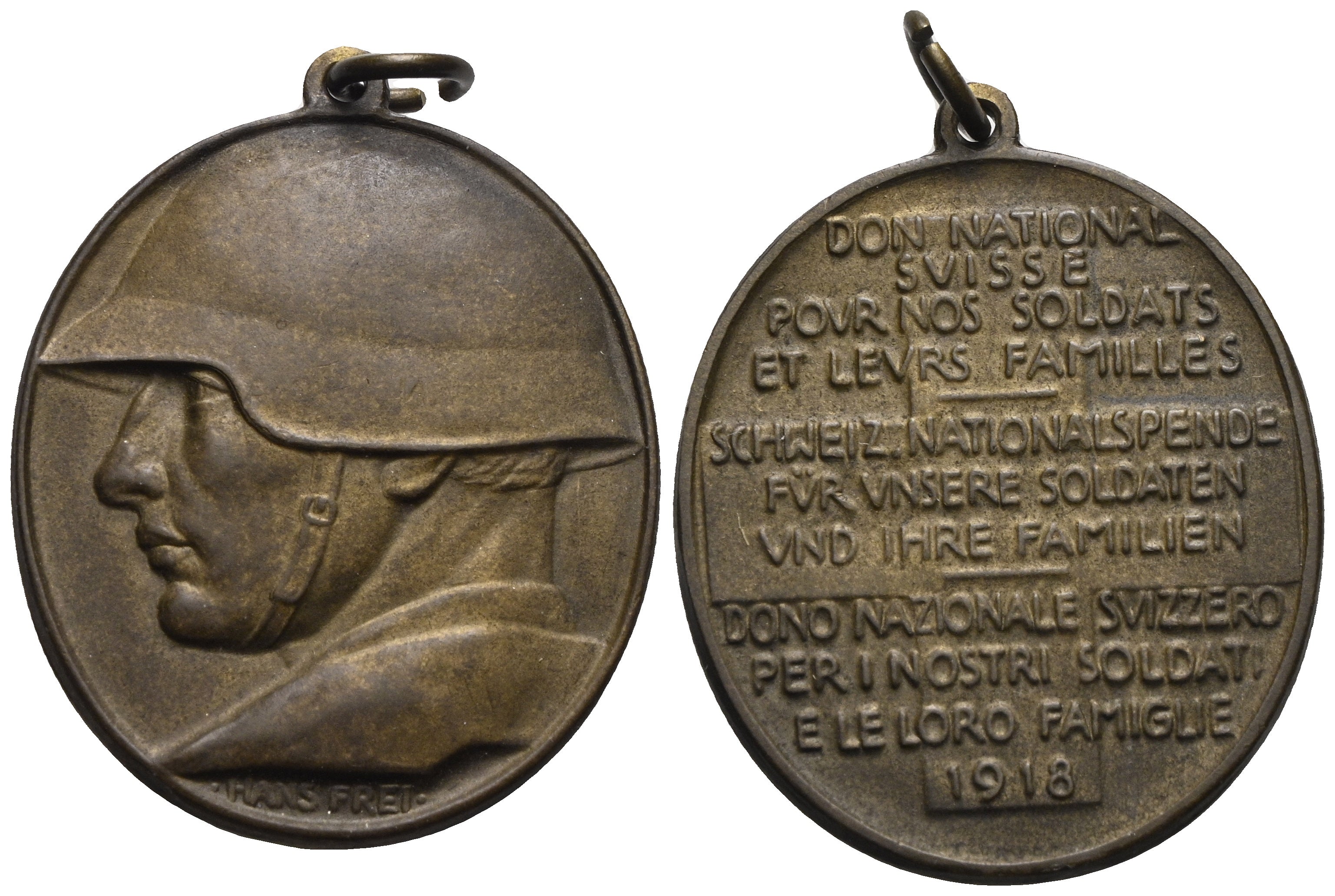 Schweiz - AE-Medaille 1918