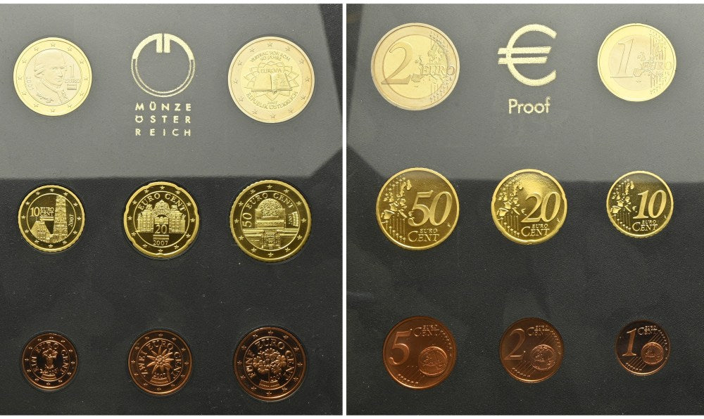 Österreich - 2. Republik - Kleinmünzensatz 2007