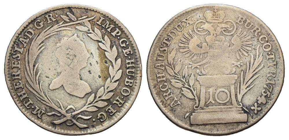 Österreich - 10 Kreuzer 1754, Wien