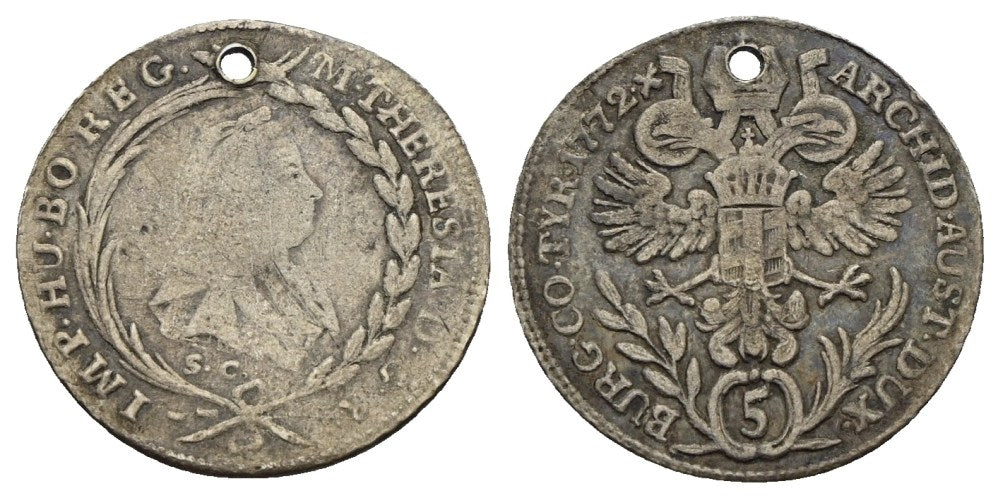 Österreich - 5 Kreuzer 1772, Günzburg