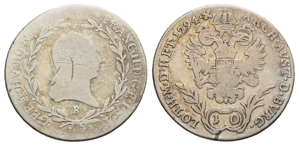 Österreich - 10 Kreuzer 1794 B