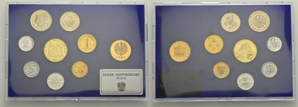 Österreich - 2. Republik - Kleinmünzensatz 1983