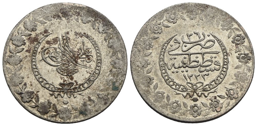 Türkei - 5 Piaster AH 1223/26 (1834), Konstantinopel