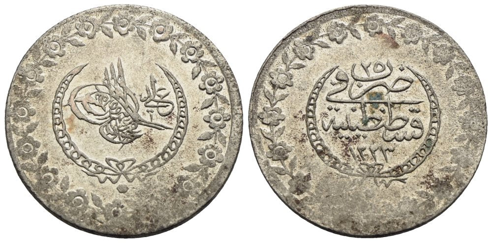 Türkei - 5 Piaster AH 1223/25 (1833), Konstantinopel