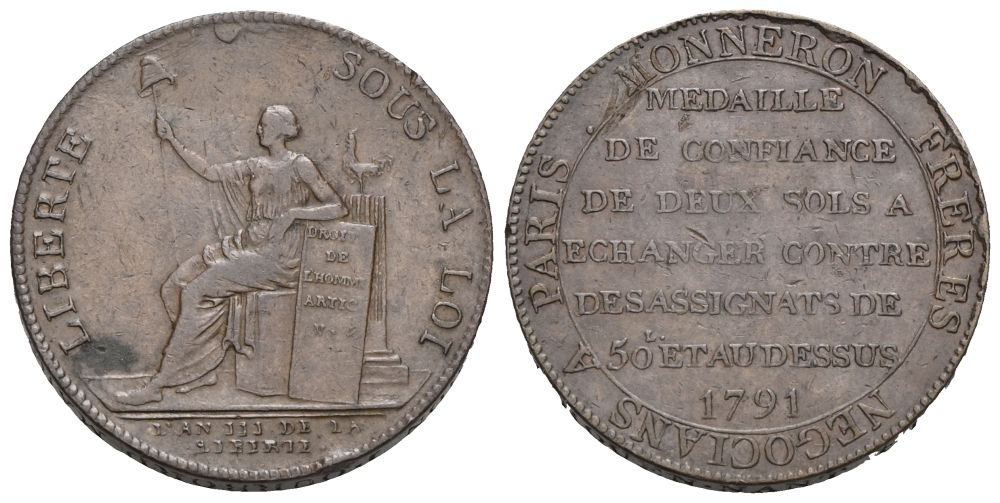 Frankreich - Konstitution 1789-1793 - Ludwig XVI. 1791-1792