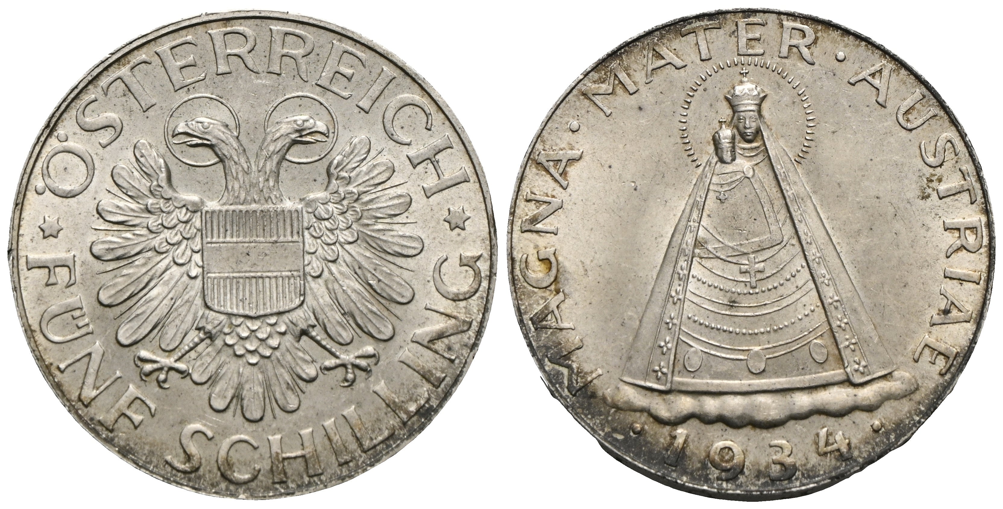 Österreich - 1. Republik 1918-1938 - 5 Schilling 1934