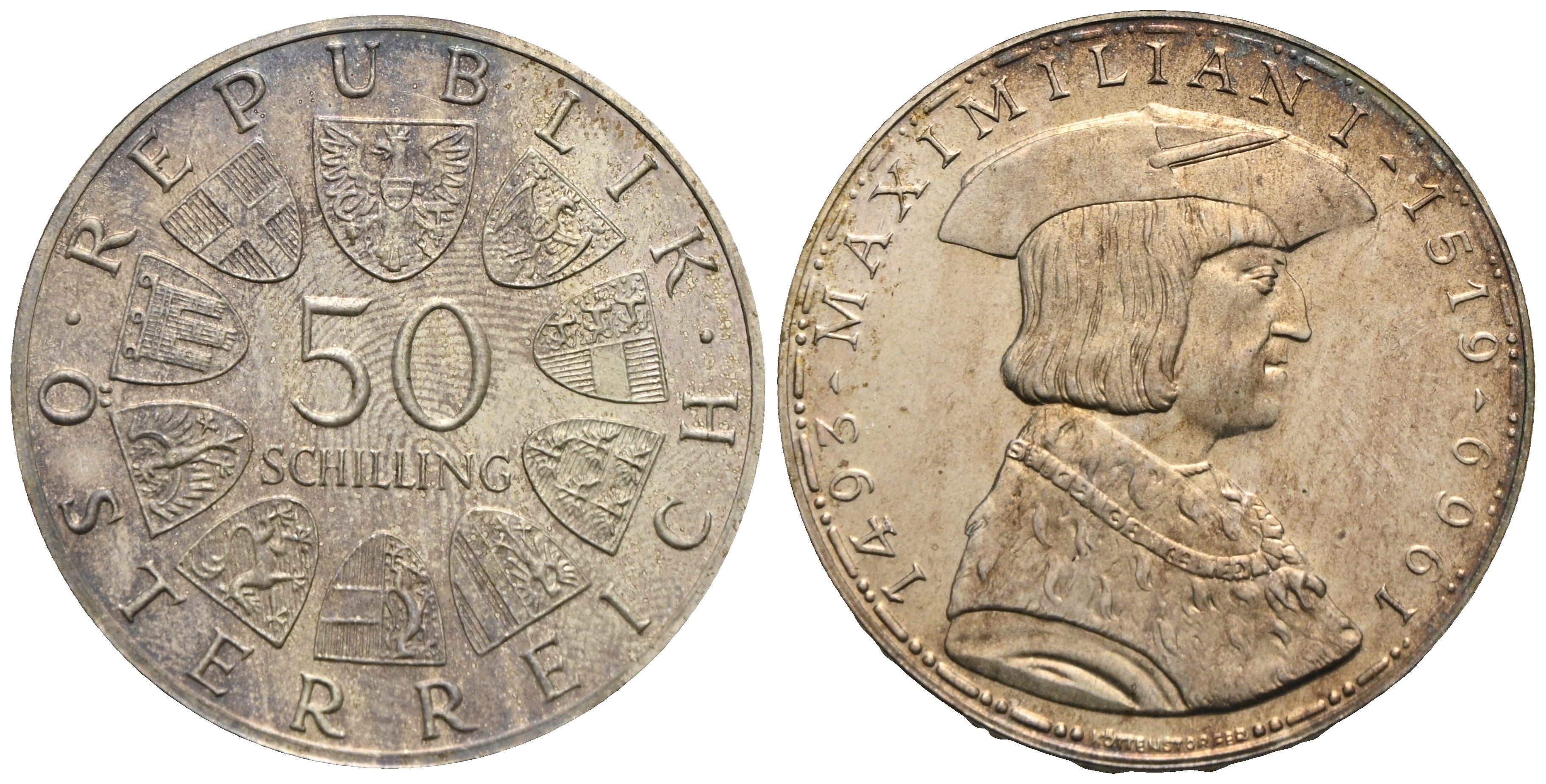 Österreich - 2. Republik seit 1945 - 50 Schilling 1969