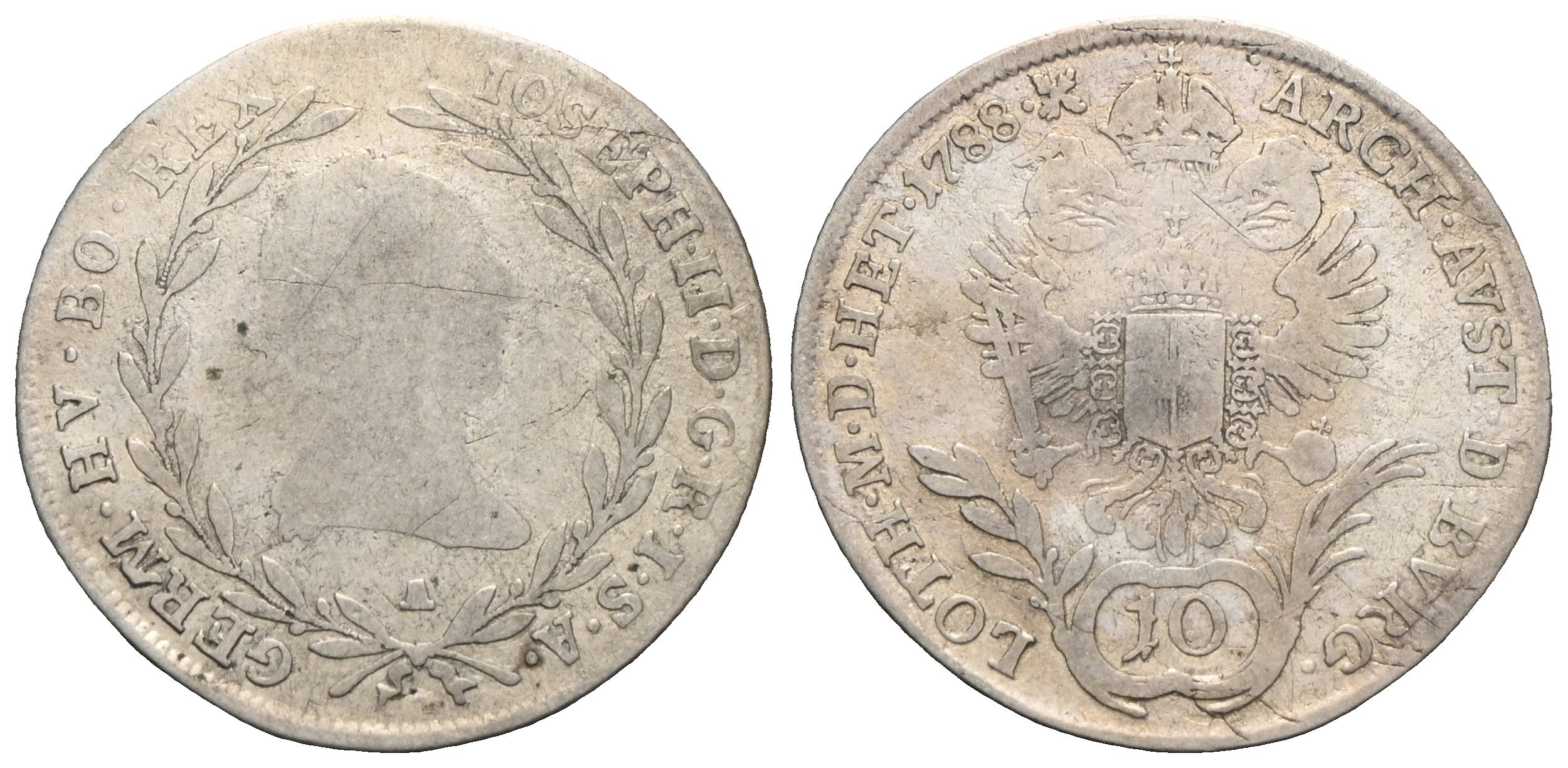 Römisch Deutsches Reich - Joseph II. 1765-1790 - 10 Kreuzer 1788 A
