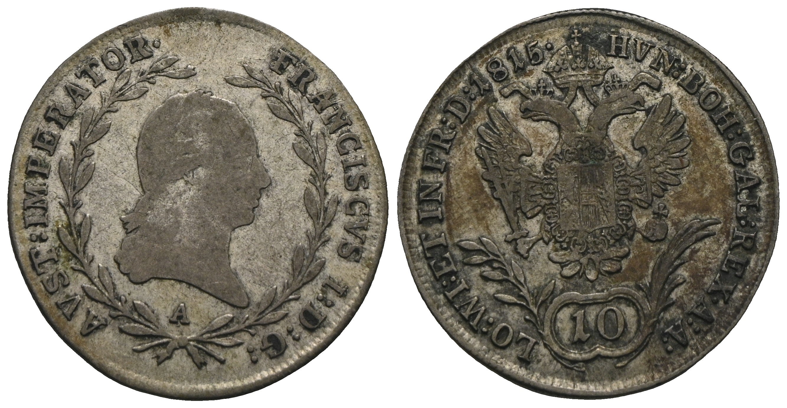 Kaiserreich Österreich - Franz I. (1792)-1806-1835 - 10 Kreuzer 1815 A