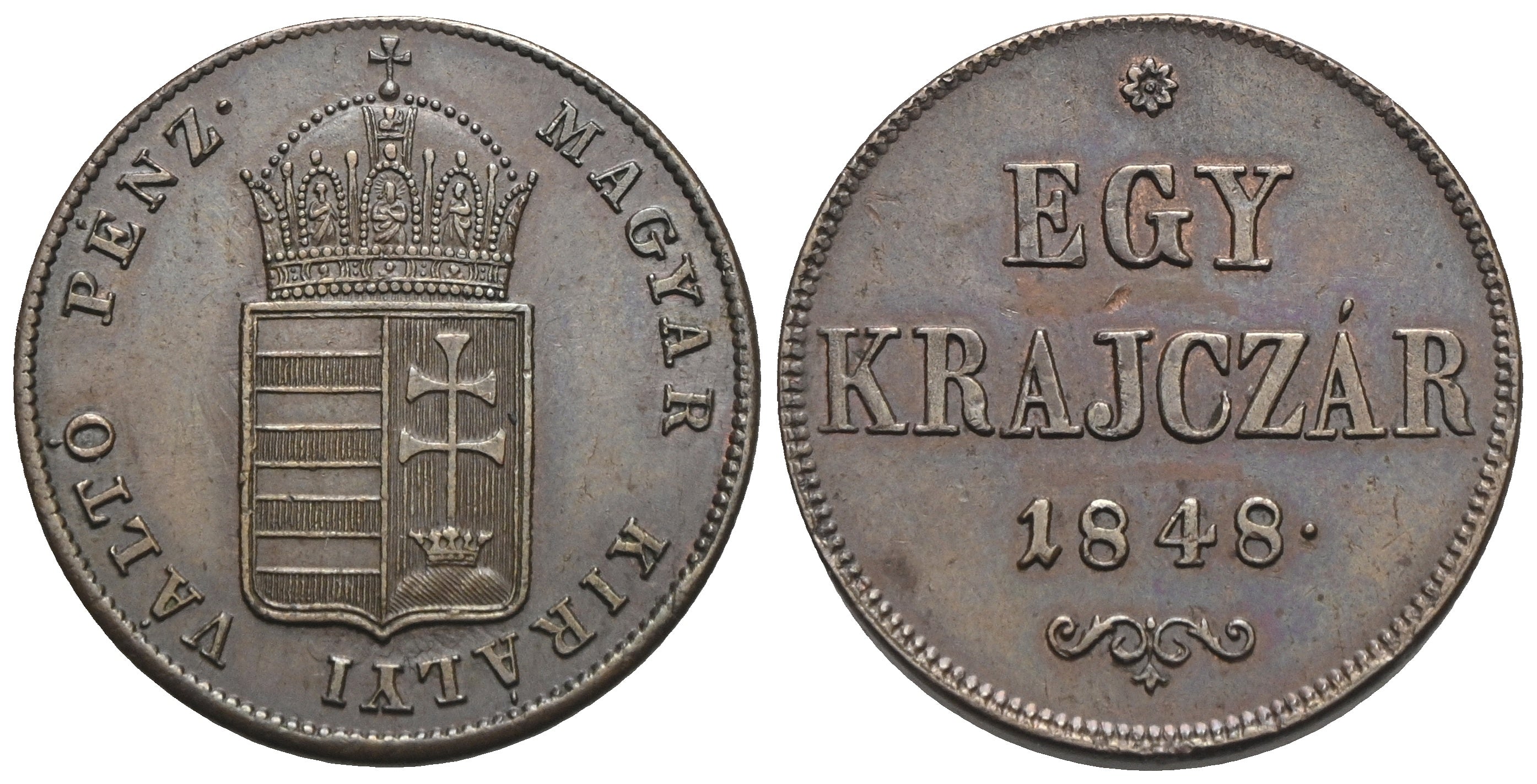 Kaiserreich Österreich - Revolution 1848/1849 - Egy Krajczar 1848