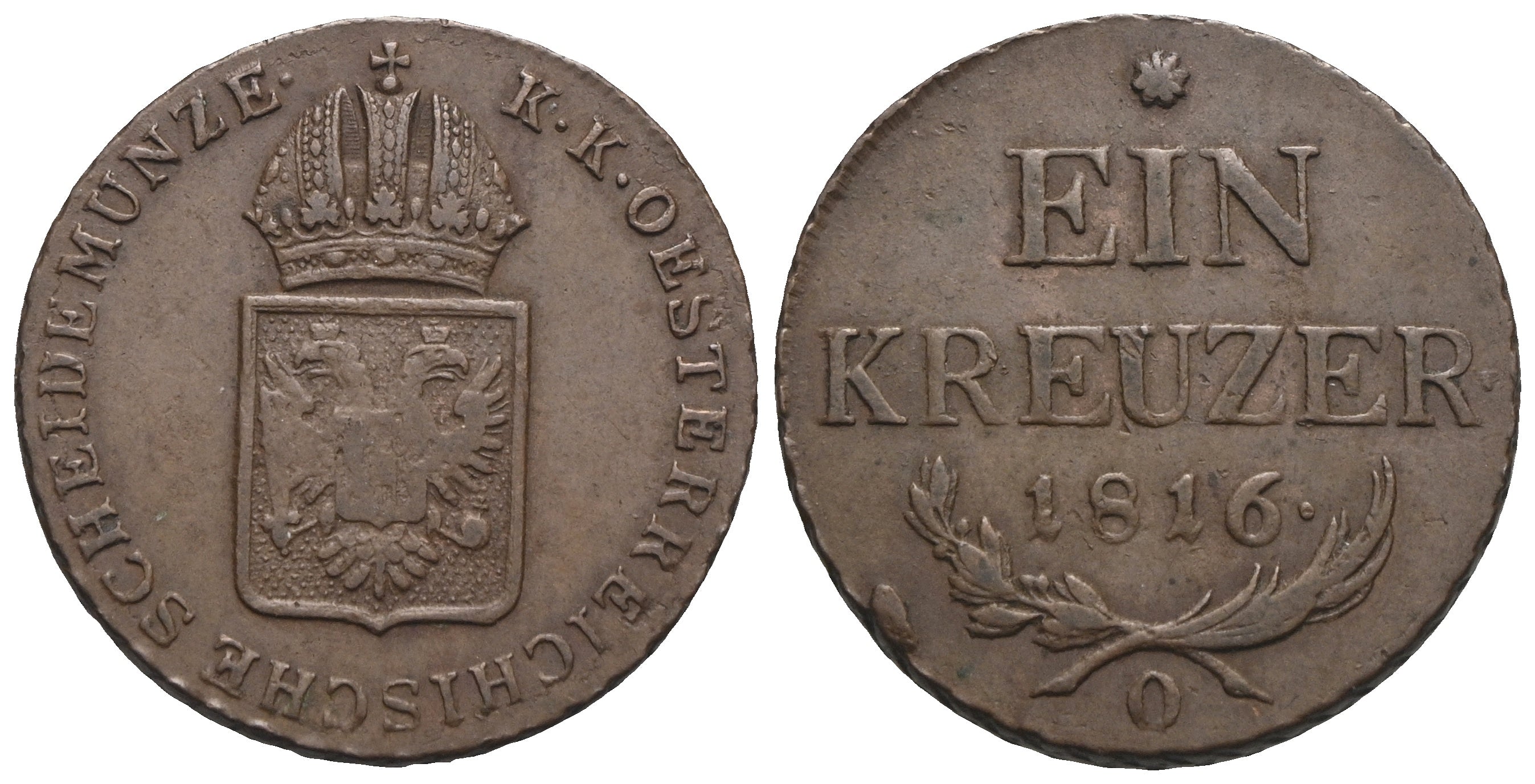 Kaiserreich Österreich - Franz I. (1792)-1806-1835 - Kreuzer 1816 O