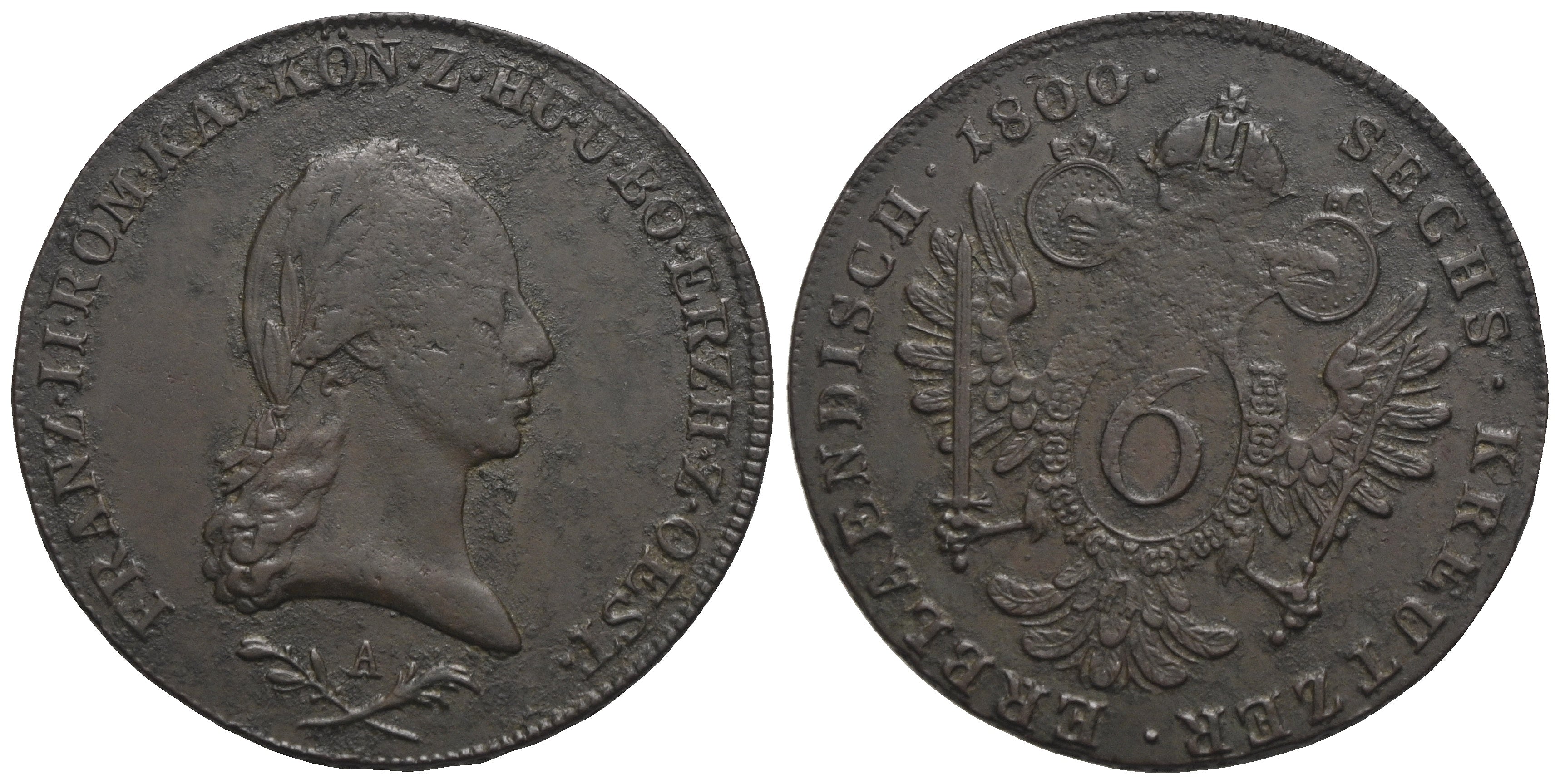 Römisch Deutsches Reich - Franz II. 1792-1806 - 6 Kreuzer 1800 A