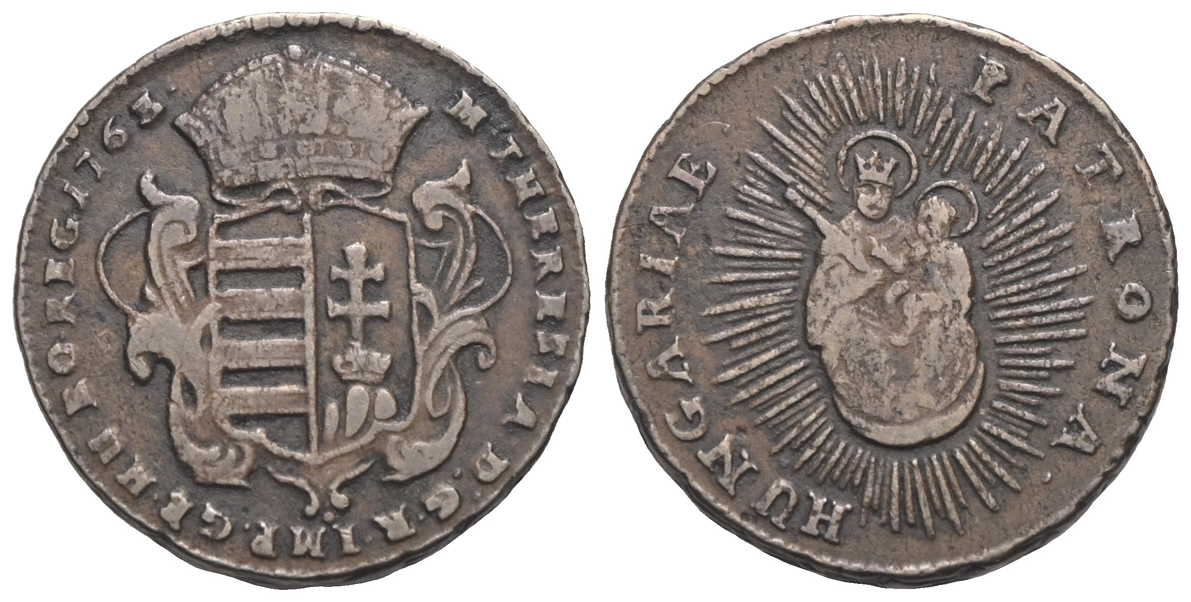 Römisch Deutsches Reich - Maria Theresia 1740-1780 - Denar 1763