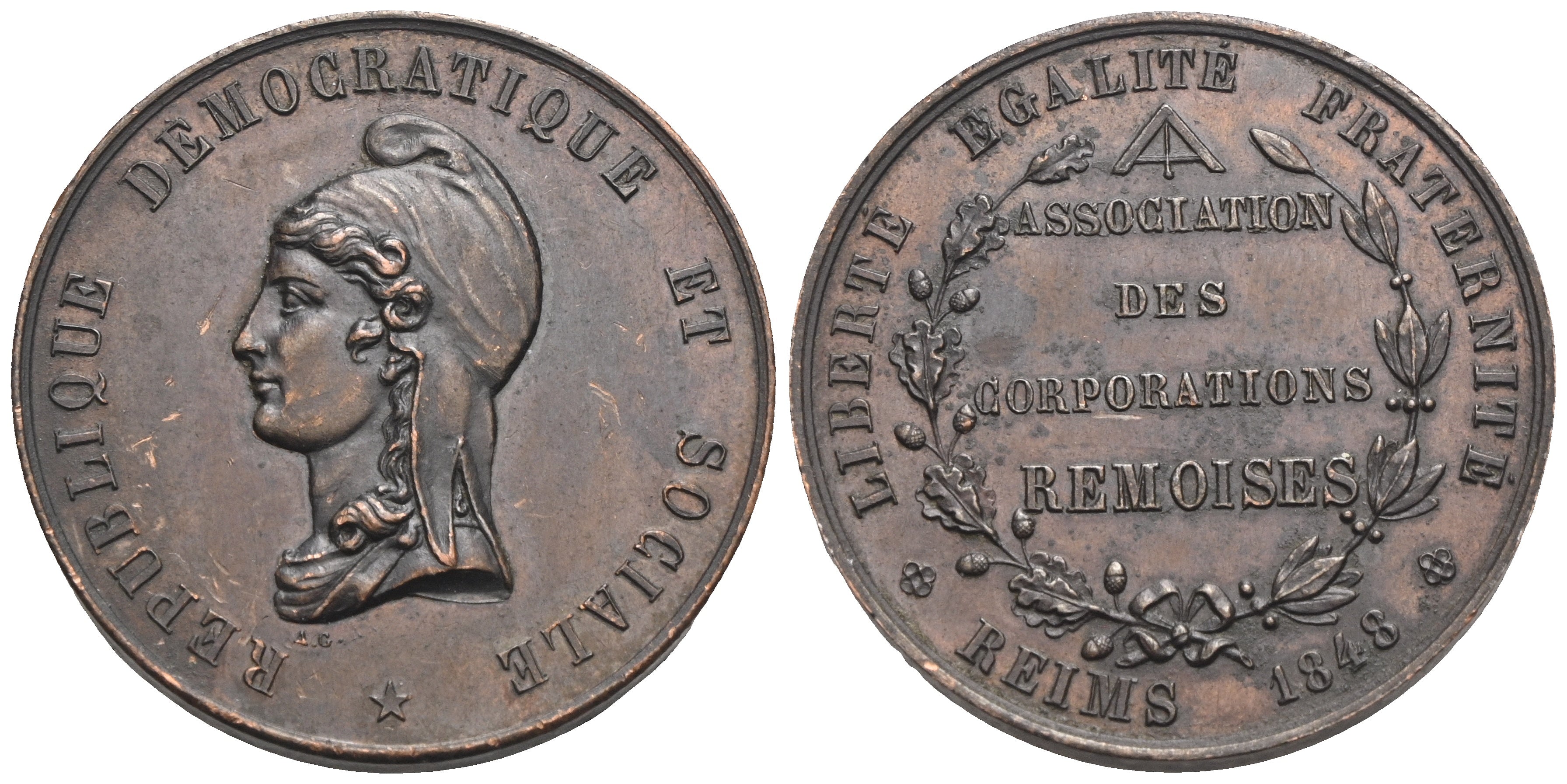 Frankreich - 2. Republik 1848-1852 - AE-Medaille 1848