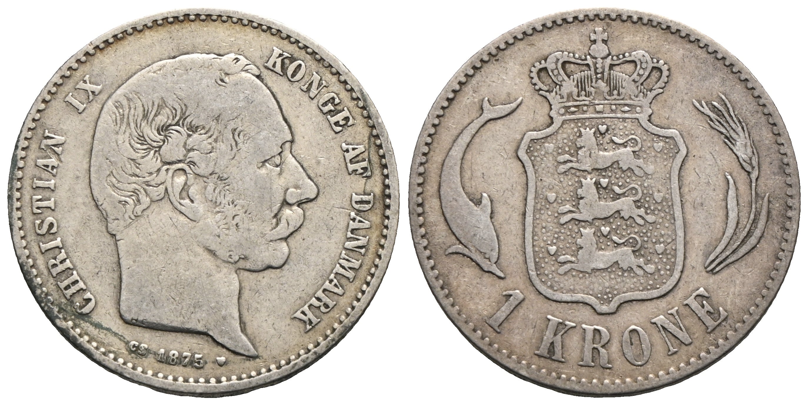 Dänemark - 1 Krone 1875 CS
