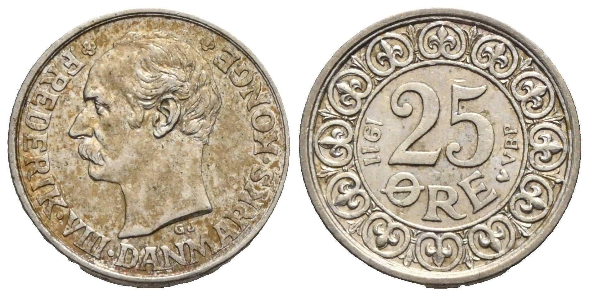 Dänemark - 25 Öre 1911 VBP
