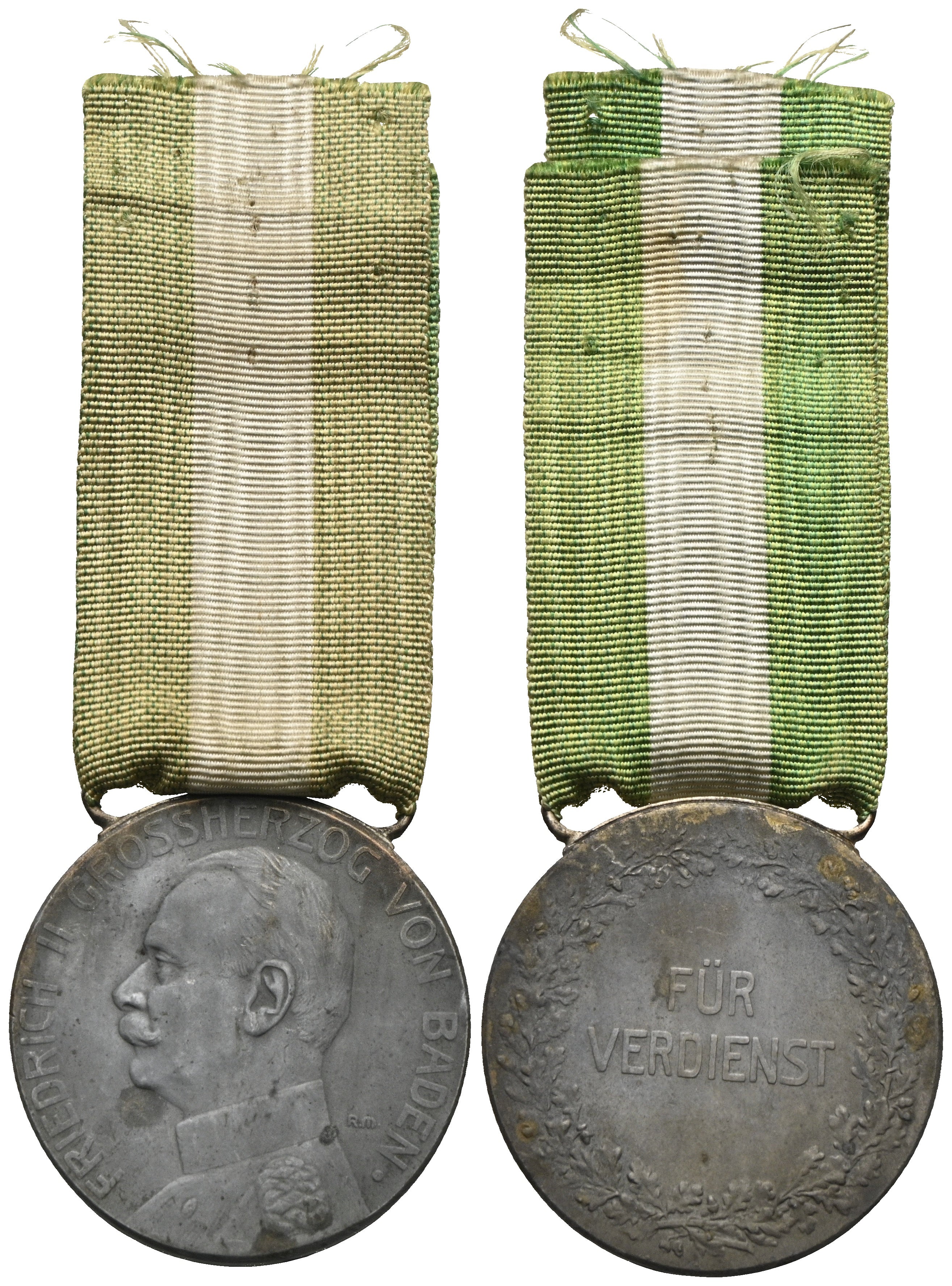 Deutschland - Versilberte AE-Verdienstmedaille o.J. (1908), Baden