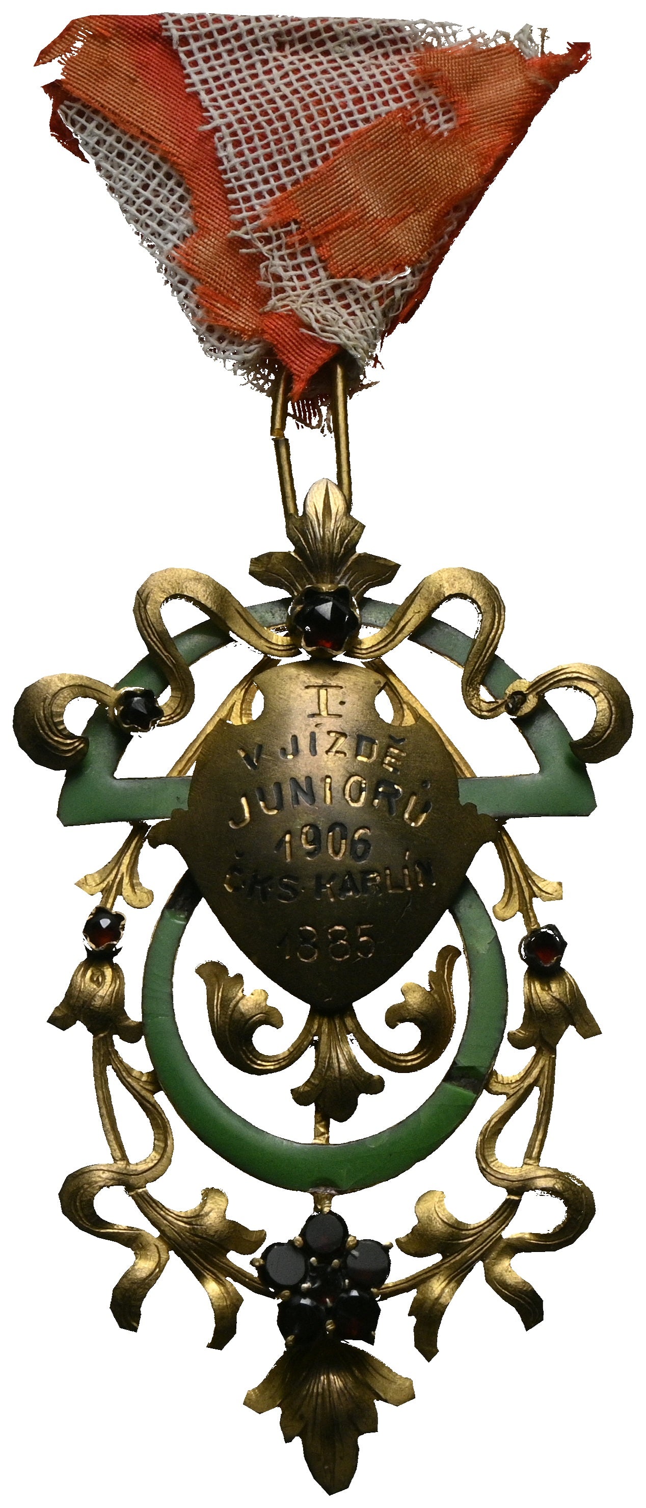 Tschechien - Vergoldetes AE-Abzeichen 1906