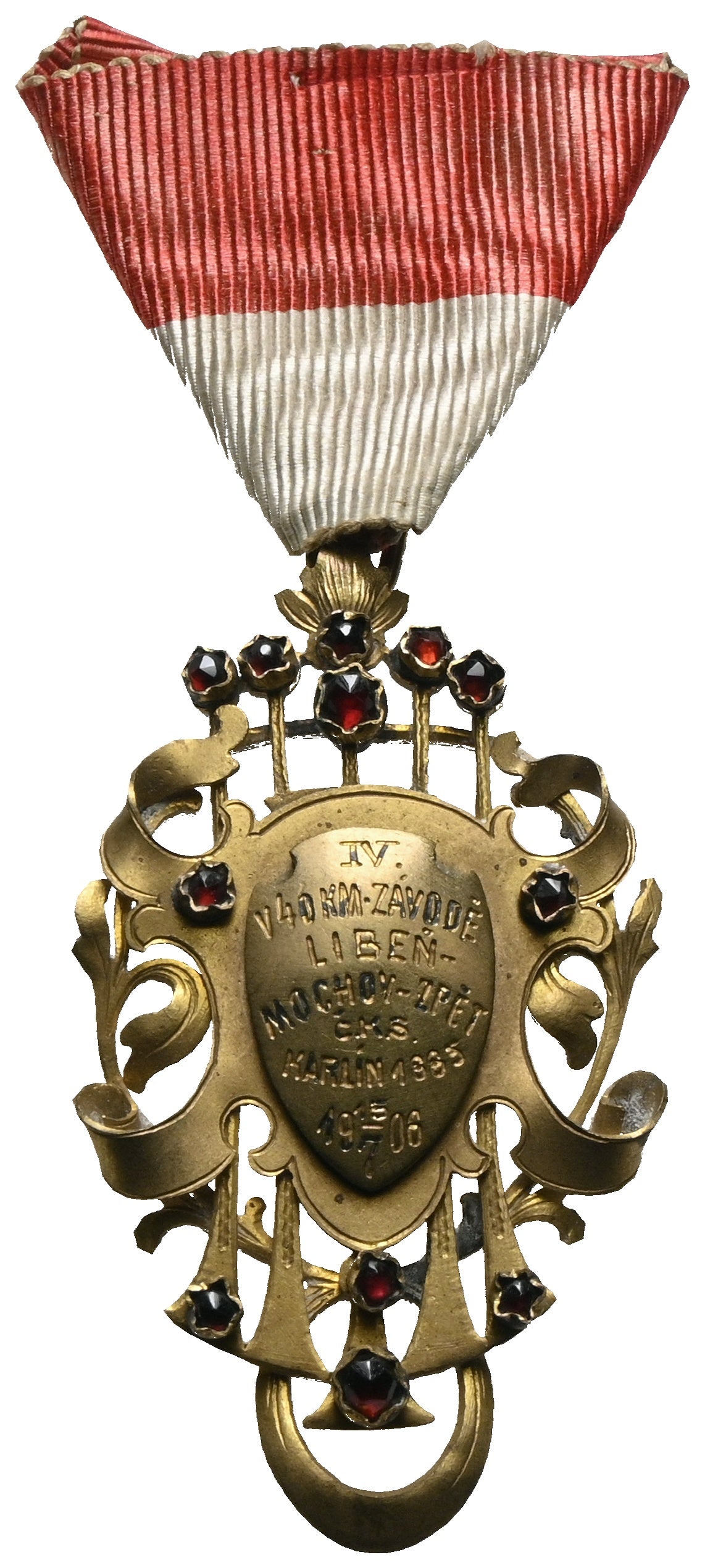 Tschechien - Vergoldetes AE-Abzeichen 1906