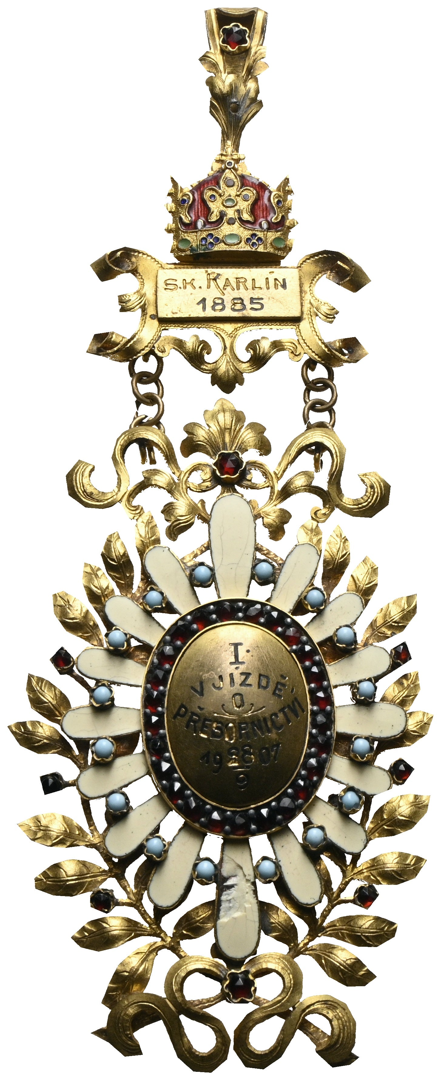 Tschechien - Vergoldetes AE-Abzeichen 1907