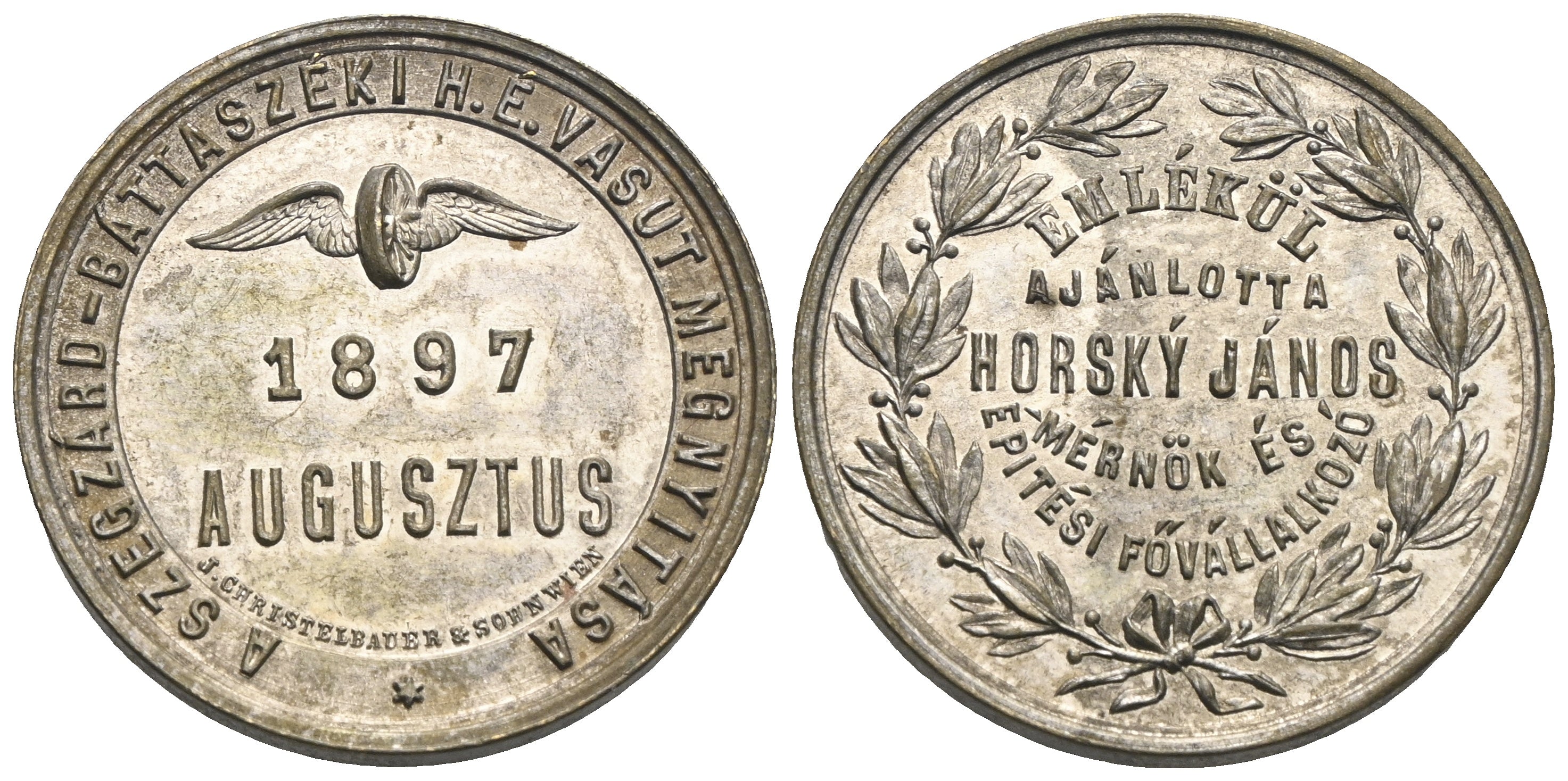 Österreich - Versilberte AE-Medaille 1897