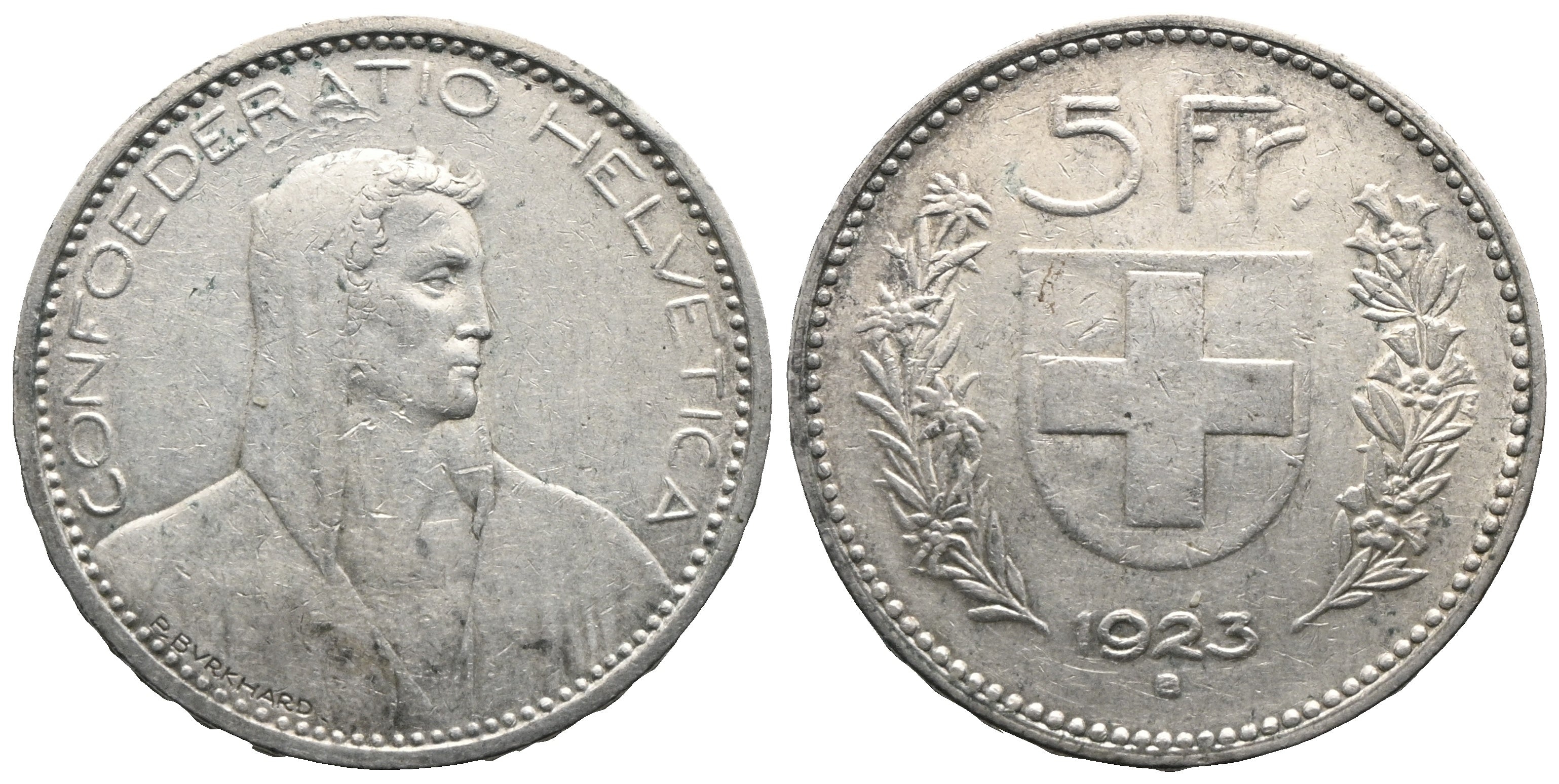 Schweiz - 5 Franken 1923 B