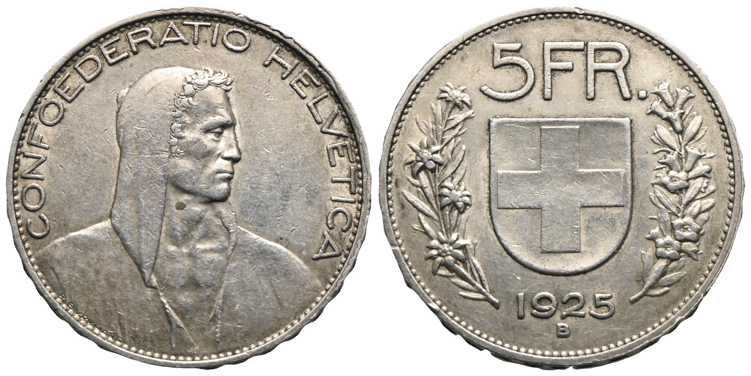 Schweiz - 5 Franken 1925 B