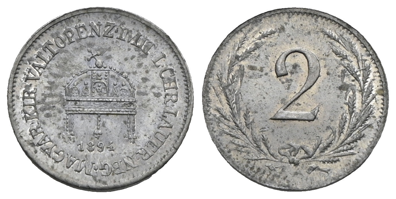 Österreich - Spielgeld zu 2 Filler 1894, Kremnitz