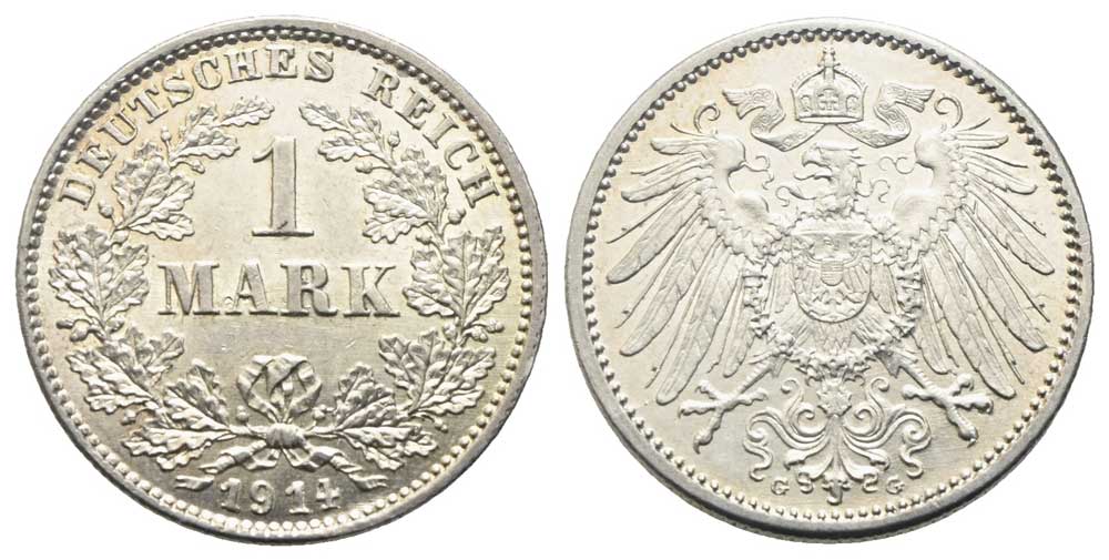Deutschland - 1 Mark 1914 G