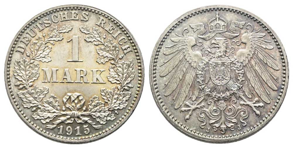 Deutschland - 1 Mark 1915 J