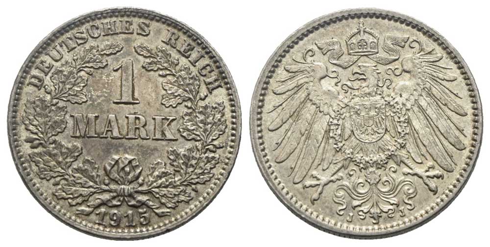 Deutschland - 1 Mark 1915 J