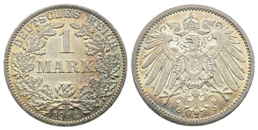 Deutschland - 1 Mark 1914 A