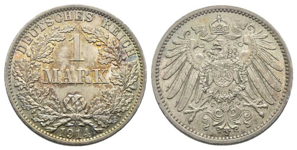 Deutschland - 1 Mark 1914 A