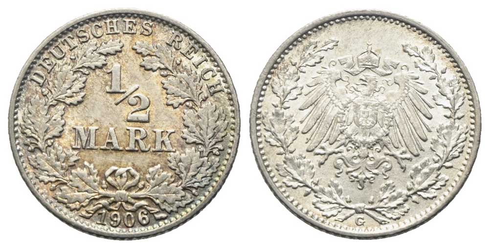 Deutschland - 1/2 Mark 1906 G