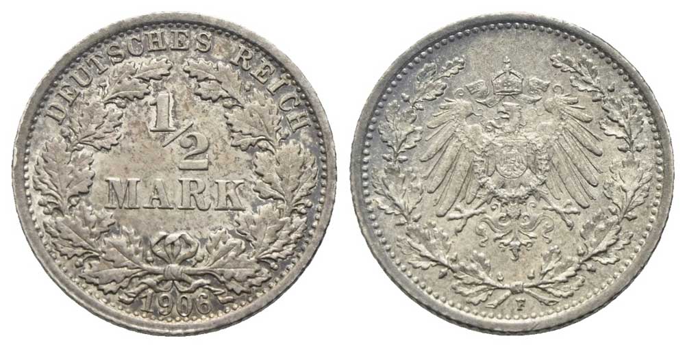 Deutschland - 1/2 Mark 1906 F