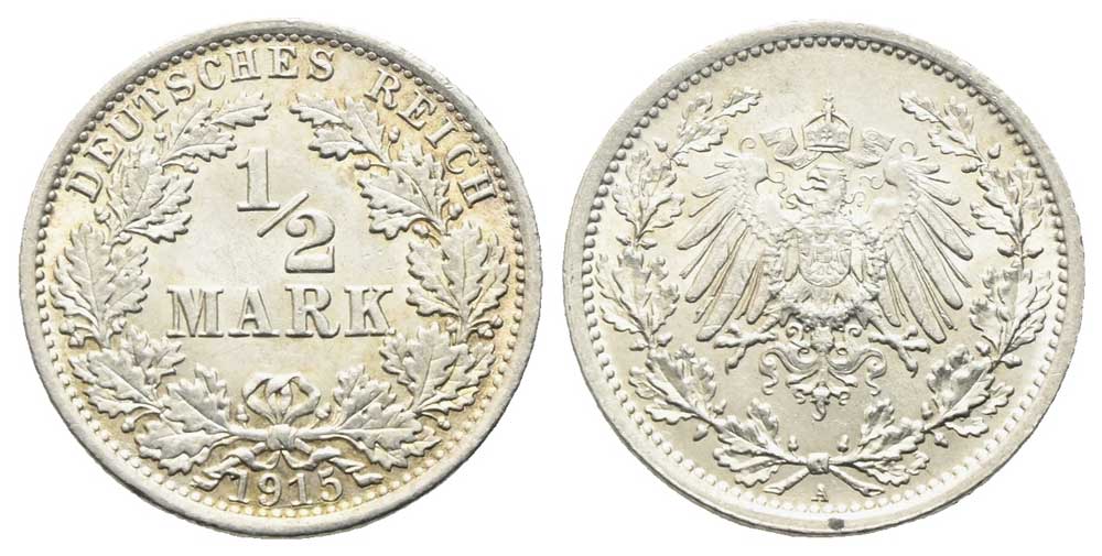 Deutschland - 1/2 Mark 1915 A