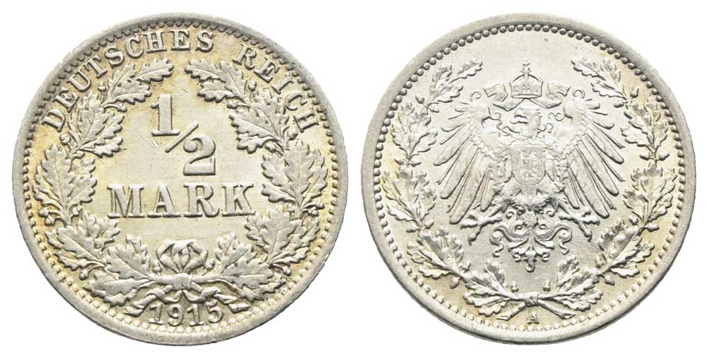 Deutschland - 1/2 Mark 1915 A
