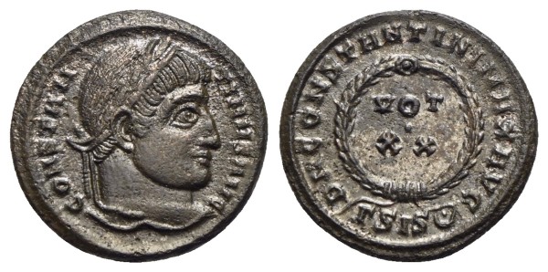 Münze-römische-Kaiserzeit-Constantinus-I-Centenionalis-321-324-Siscia-VIA12897