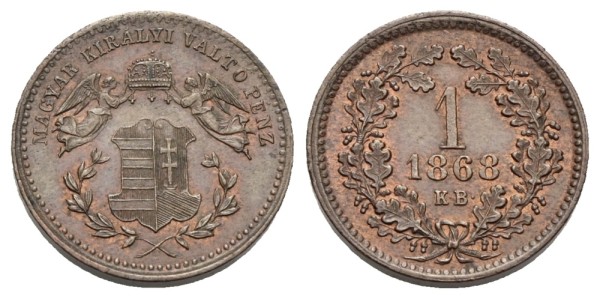 Münze-Kaiserreich-Österreich-Franz-Joseph-I-1-Kreuzer-1868-KB-Kremnitz-VIA12857