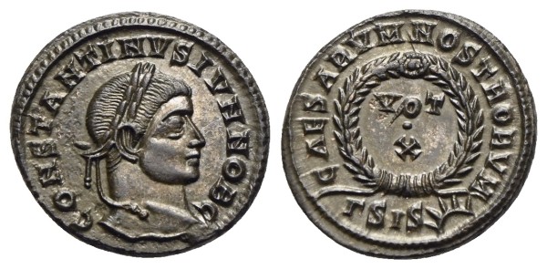 Münze-römische-Kaiserzeit-Constantinus-II-Centenionalis-324-Siscia-VIA12906