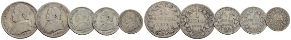Münze-Italien-Vatikan-Pius-IX-Lot-VIA12010