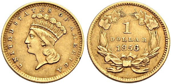Münze-USA-1-Dollar-1856-Philadelphia-VIA12363