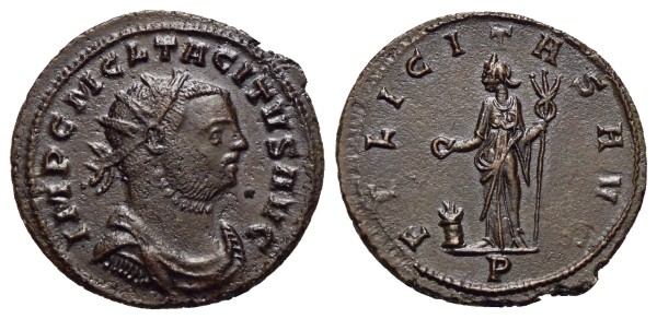 Münze-römische-Kaiserzeit-Tacitus-Antoninian-276-Siscia-VIA12884