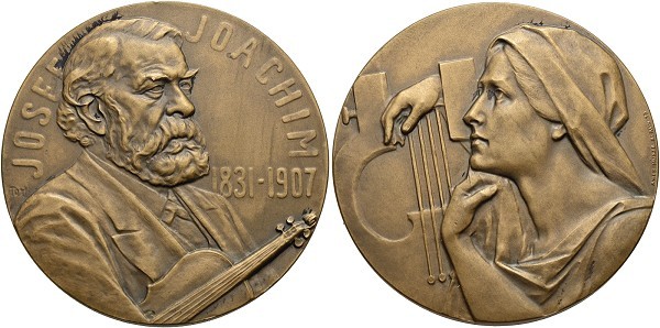 Münze-Deutschland-nach-1871-Kaiserreich-Medaille-1907-Joseph-Joachim-VIA12306