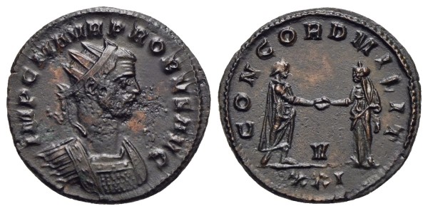 Münze-römische-Kaiserzeit-Probus-Antoninian-280-Siscia-VIA12888