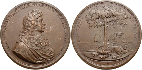 Münze-Frankreich-Ludwig-XIV-Medaille-1674-VIA12295